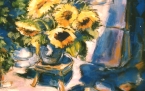 marie's aussortierte sonnenblumen, pastell 50x40cm les tournesols triés par marie