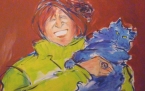 stolz auf den stolzen  acryl/lwd  70x50cm  fiere de son fier  acrylique/toile