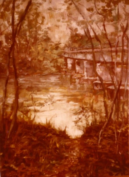 Lechbrücke bei lechmühlen 1978